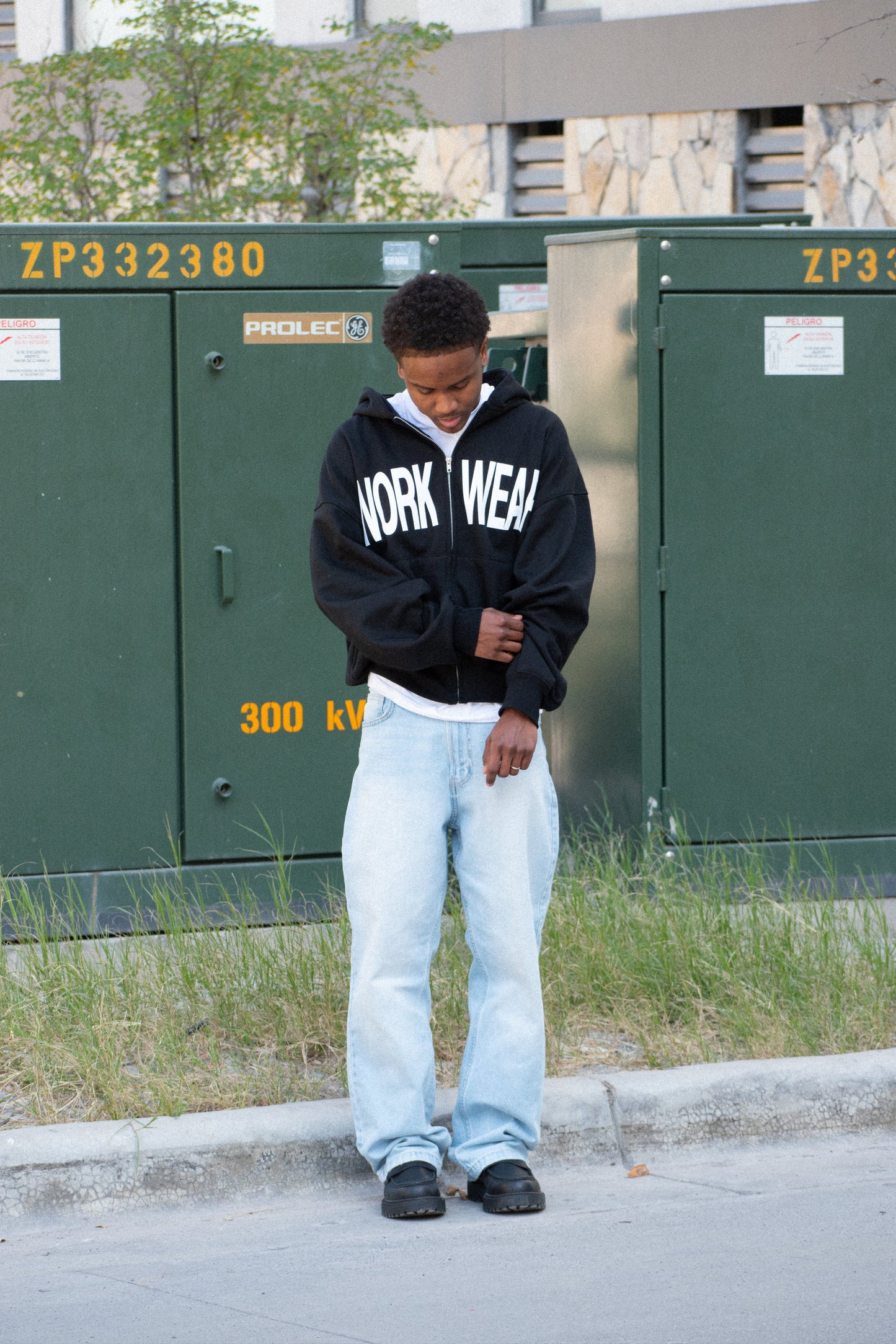 Black Zip Up Hoodie